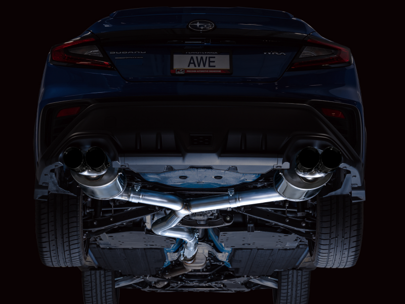 Subaru WRX Performance Exhaust - AWE Tuning - Cat Back Touring - Diamond Black - `22-`27